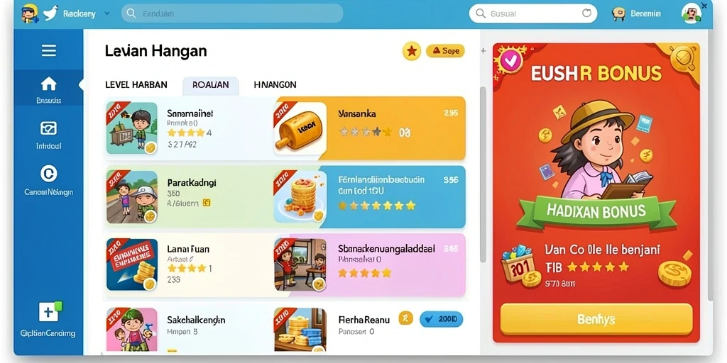 Level dengan tantangan seru dan menarik.