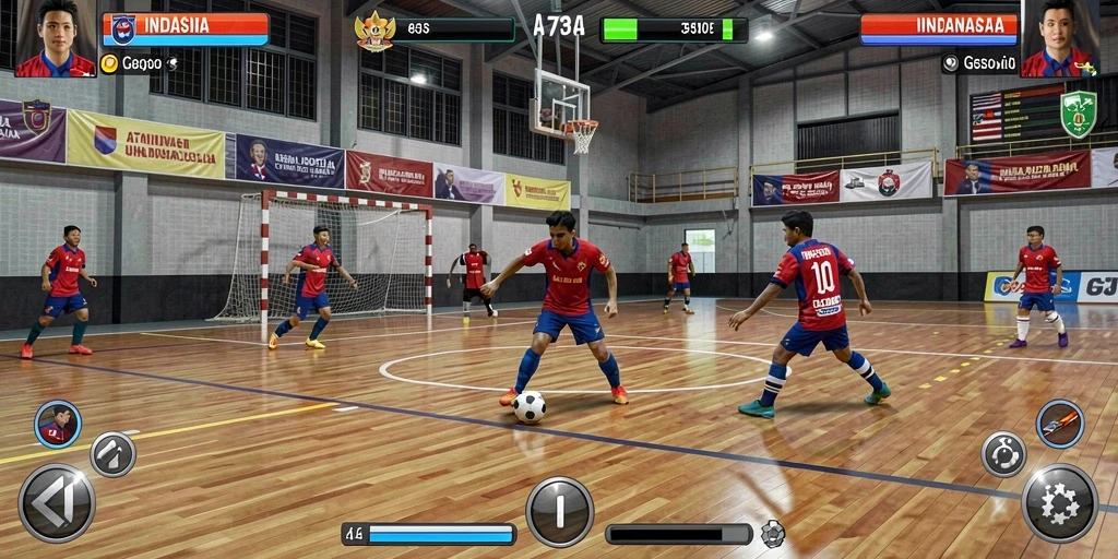 Pemandangan dunia game yang memukau dan menakjubkan.